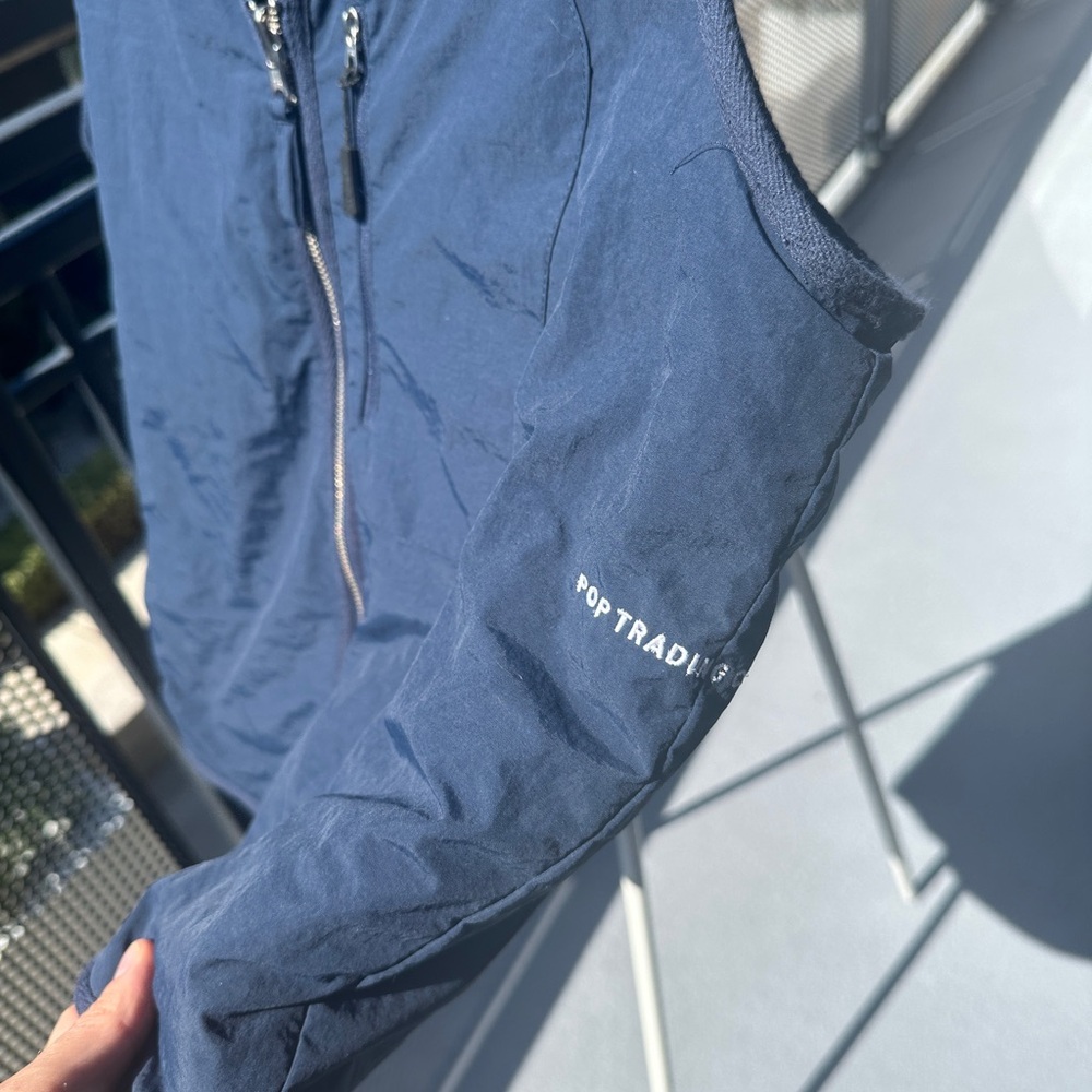 Pop Trading Company Harold Reversible Vest Navy - Picture 5 of 11